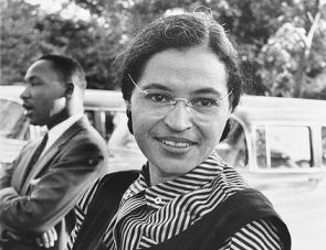 Rosa Parks with Martin Luther King Jr.