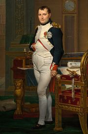 Napoleon standing with hand in vest