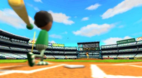 Screenshot of Wii Baseball Batting