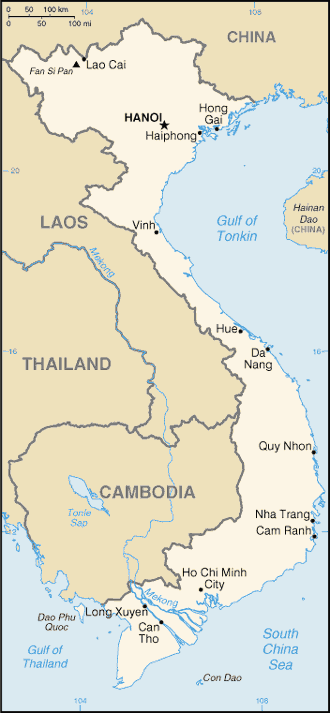 Country of Vietnam Map