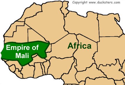 Map of the Mali Empire