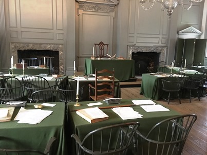 Photo inside Independence Hall