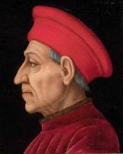 Profile portrait of Cosimo de Medici