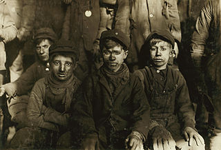 Breaker boys after working in mines