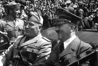 Hitler and Mussolini Axis Powers
