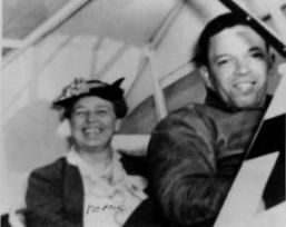 Eleanor Roosevelt on plane