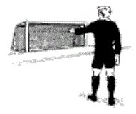 Goal kick referee signal