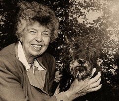 Eleanor Roosevelt with her dog