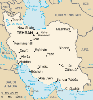 Country of Iran Map