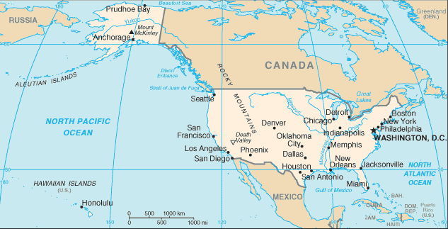 Country of United States Map