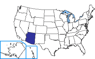 Location of Arizona State