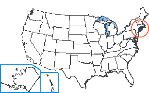 Location of Connecticut State