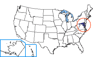 Location of Maryland State
