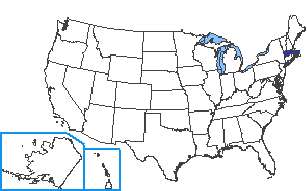 Location of Massachusetts State