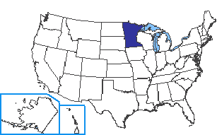 Location of Minnesota State