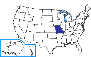 Location of Missouri State