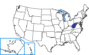 Location of West Virginia State