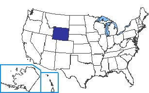 Location of Wyoming State
