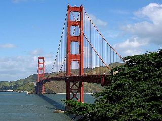 The Golden Gate Bridge near San Francisco
