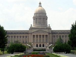The Kentucky state capitol building