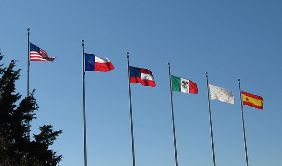 Six different flags have flown over Texas