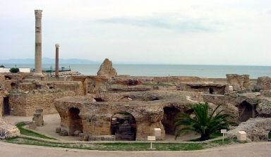 Ruins of the city of Carthage in North Africa