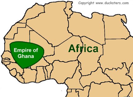 Map of the Ghana Empire