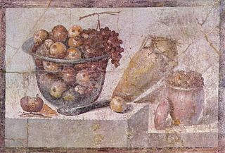 Fresco from the ruined city of Pompeii