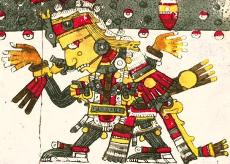 Picture of the god Huitzilopochtli