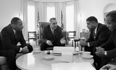 Civil rights leaders meeting with the president