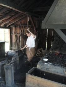 A blacksmith in Jamestown