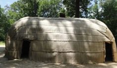 Photo of a Powhattan dwelling