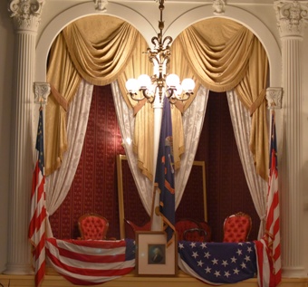 The presidential box at Ford's Theatre