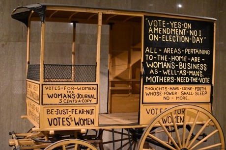 Women's Suffrage Wagon from the Smithsonian
