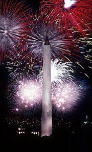 Fireworks at the Washington Memorial