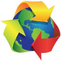 Recycling helps the Earth