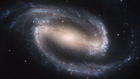 Example of a barred spiral galaxy
