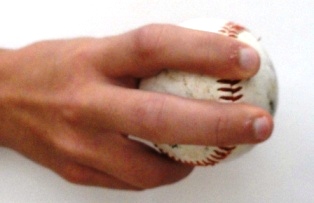 Four seam fastball grip