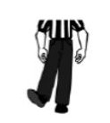 referee kicking signal for basketball